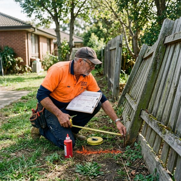 Colorbond Fencing - Step 3: Setting Steel Fence Posts in Dandenong Ground