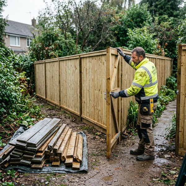 Fence Repairs - 2. Support Unstable Fence Sections and Remove Damaged Parts in Dandenong